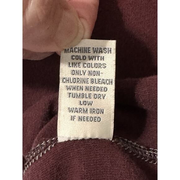 Abercrombie & Fitch Mens Muscle Shirt Sz M Soft Long Sleeve Sweatshirt Maroon - Picture 10 of 10